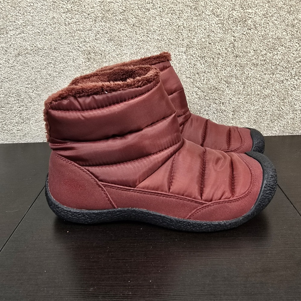 Keen Womens Andorra Howser Fold Down Insulated‎ Pull On Shoes Burgundy Size 7